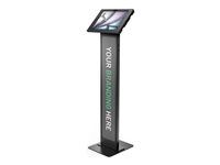 Black - Stojan - pro tablet - brandable - uzamykatelný - kov, polypropylen - černá - velikost obrazovky: 13" - montážní rozhraní: 100 x 100 mm - podlahové provedení - pro Apple 13-inch iPad Air (M2, M3)