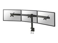 Montážní sada - pro 3 LCD displeje - černá - velikost obrazovky: 10"-27" - upevnění svorkou, upevnitelné na stůl
