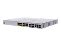 Cisco Business 350 Series CBS350-24NGP-4X - Přepínač - L3 - řízený - 16 x 10/100/1000 (PoE+) + 8 x 100/1000/2.5G/5G (PoE++) + 2 x combo 10 Gigabit SFP+/RJ-45 + 2 x 10 Gigabit SFP+ - Lze montovat do rozvaděče - PoE+ (375 W) - repasováno