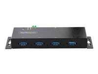 Metal Construction (5G4AINDNP-USB-A-HUB) - Rozbočovač - průmyslový - 4 x USB 3.2 Gen 1 - desktop, lze montovat na konzolu DIN, pro připevnění na zeď