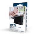 GEMBIRD Nabíječka, 2x USB/USB-C, 30W, černá
