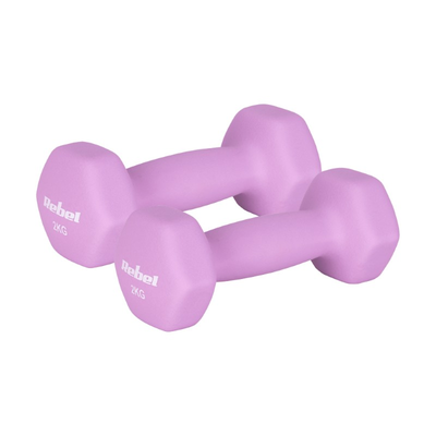 Sada litinových a neoprenových činek HEX REBEL RBA-2330-2 2x2kg