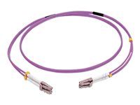 Purple - Patch kabel - multirežim LC (M) do multirežim LC (M) - 5 m - 5 m - optické vlákno - duplex - 50 / 125 mikron - OM4 - purpurová