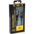 GEMBIRD Premium, Kabel USB-C/USB-C, 240W, 1,5m
