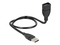 Prodlužovací šňůra USB - USB (F) do USB (M) - 50 cm - černá