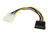 StarTech 6in 4 Pin LP4 to SATA Power Cable Adapter - LP4 to SATA - 6in LP4 to SATA Cable - 4 pin to SATA power - Elektrický kabel - SATA napájení (M) do 4 pinové interní napájení (M) - 0.2 m - pro P/N: BRACKET125PTP, PEXUSB311AC3, PEXUSB312A1C1H, PEXUSB312A2C2V, PEXUSB314A2V2