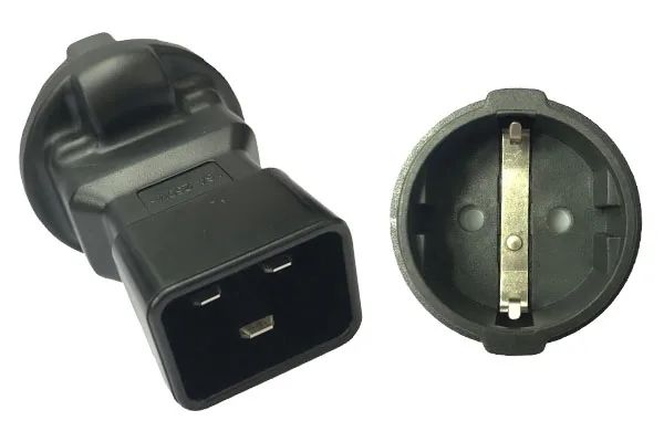 PremiumCord Adaptér IEC C20 M - SCHUKO CEE 7/3 F