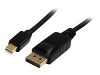 Kabel DisplayPort - Mini DisplayPort (M) do DisplayPort (M) - 1 m - opatřený západkou - černá