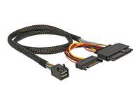 Interní kabel SAS - SFF-8643 (M) do SATA napájení, U.2 (SFF-8639) - 50 cm - černá - pro P/N: 62696, 62703, 62704, 62710, 89458