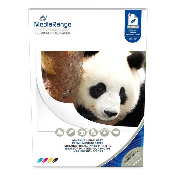 MEDIARANGE Fotopapír, lesklý, le115 g/m2, A4,50ks
