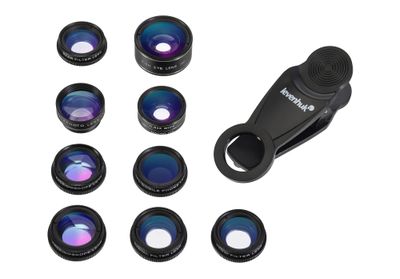 Sada objektivů pro smartphony Levenhuk Lens S10