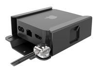Montážní sada (security bracket, sestava zamykací hlavy) - Ventilovaný - pro mediabox - uzamykatelný - vysoce kvalitní hliník - černá - pro Apple TV 4K (3rd generation)