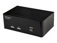 Dual-Monitor - 4K 60 - with Audio & USB Peripheral Support - DP 1.2 - USB Hub (SV231DPDDUA2) - Přepínač KVM / audio / USB - 2 x KVM / zvuk / USB - 1 místní uživatel - desktop - AC 120/230 V / DC 12 V - pro P/N: SVA12M2NEUA, SVA12M5NA