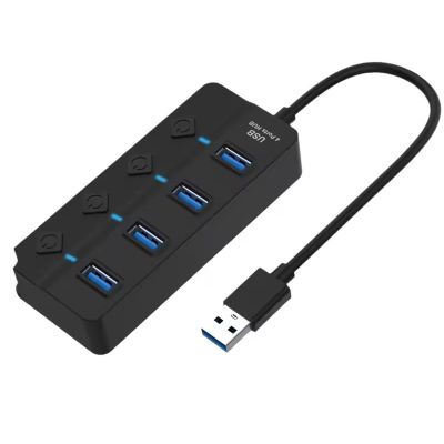 MEGATECH, 4x USB (3) Hub, USB-A, vypínač