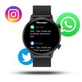 MANTA ALEXA Mini Smartwatch, chytré hodinky, zlaté
