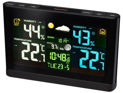 Meteostanice Bresser s barevným displejem, černá