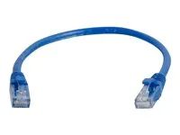 Patch kabel - RJ-45 (M) do RJ-45 (M) - 1 m - UTP - CAT 6 - lisovaný, provedení bez hrbolků, licna - modrá