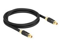 Digitální audio kabel (optický) - SPDIF - TOSLINK s piny (male) do TOSLINK s piny (male) - 1 m - optické vlákno - antracit