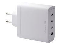 Síťový adaptér - 140 Watt - 4 výstupní konektory (3 x USB-C, USB) - bílá
