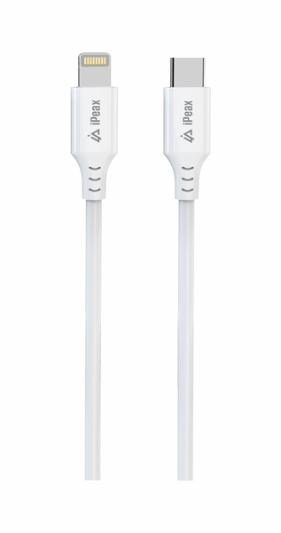 Kabel iPEAX 90010111 USB-C/Lightning 1 m bílý