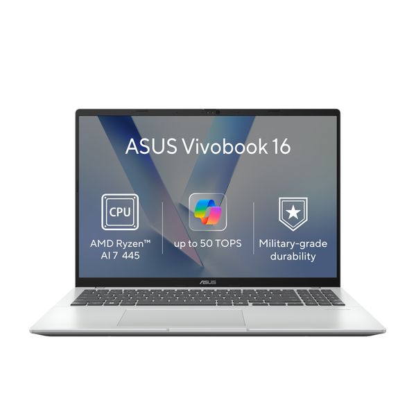 ASUS Vivobook 16/M1607GA-MB036W/AI7-445/16"/WUXGA/32GB/512GB/AMD int/W11H/Silver/2R