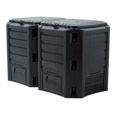 Kompostér zahradní MODULE COMPOGREEN 800l černý