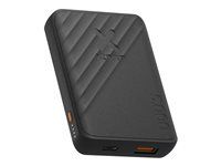 Power banka - 5000 mAh - 12 Watt - Fast Charge - 2 výstupní konektory (USB, 24 pin USB-C) - černá