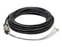 AXIS TX1203 - Sítový kabel - multirežim LC (M) do otevrený konec - 5 m - 10.4 mm - optické vlákno - neobsahuje halogen - cerná (RAL 9005)