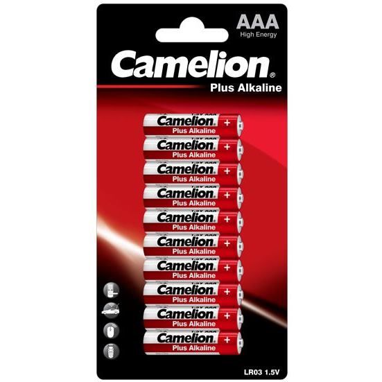 CAMELION Baterie alkalické PLUS AAA 10ks LR03