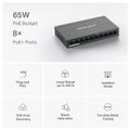 MERCUSYS MS110P, 8-Port 100 Mbps Desktop Switch