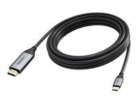 VISION - Kabel adaptéru - USB-C s piny (male) do HDMI s piny (male) - 5 m - koaxiál - cerná - podpora 4K60 Hz (3840 x 2160)