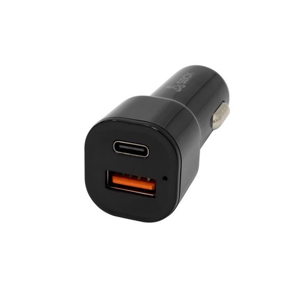 SBOX CC-038, Autonabíječka, USB-A/USB-C, černá