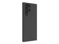 Zadní kryt pro mobilní telefon - silikon, recyklovaný plast - noční čerň - pro Samsung Galaxy S22 Ultra