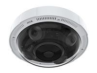 Síťová panoramatická kamera - multisenzorová - kupole - venkovní - odolnost vůči neoprávněné manipulaci / odolnost vůči vlivům počasí - barevný (Den a noc) - 4x2MP - 1920 x 1080 - 1080p - objektiv fixed iris - varifokální - audio - GbE - H.264B, H.264M, H.264H, H.265, MJPEG, MPEG-4 Part 10, AVC, MPEG-H Part 2, HEVC - PoE Plus Class 4 - kompatibilní s TAA