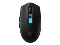 Myš - hraní - optický - 6 tlačítka - bezdrátový - 2.4 GHz, Bluetooth - přijímač USB Logitech LIGHTSPEED - černá