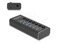 7 Port USB Hub with 4 Ports 10 Gbps and