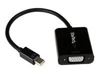 DisplayPort 1.2 - 1080p - Thunderbolt to VGA Monitor Adapter - Mini DP to VGA (MDP2VGA2) - Video adaptér - Mini DisplayPort (M) do HD-15 (VGA) (F) - Displayport 1.2/Thunderbolt - 22 cm - aktivní, podpora 1920 x 1200 (WUXGA) - černá