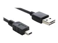 Kabel USB - USB (M) reverzní do mini-USB typ B (M) - USB 2.0 - 2 m - černá