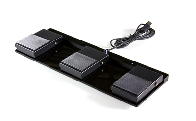Scythe USB Foot Switch II Triple USB 3FS-2 – programovateľný USB nožný pedál, 3 tlačidlá