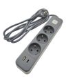 Prodlužovací kabel 3 zásuvky 2 m QTECQ-417F s přepínačem