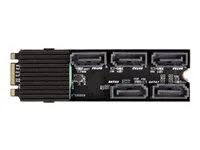 Converter M.2 2280 Key B+M male to 5 x S