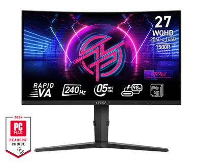 MSI MPG/275CQRXF/27"/VA/QHD/240Hz/0,5ms/Černá/3R
