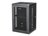 18U Vented Cabinet (RK1820WALHM) - Rozvaděčová skříň - montáž na stěnu - černá - 18U