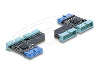 USB 5 Gbps Hub 20 pin header female to 2