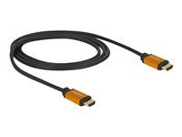 HDMI kabel - HDMI s piny (male) do HDMI s piny (male) - 1 m - trojnásobně stíněný - černá, zlatá - podpora 8K