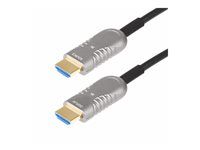 CMP In Wall HDMI 2.1/2.0 Cord (8K-A-50F-HDMI-CABLE) - Ultra High Speed - HDMI kabel - HDMI s piny (male) do HDMI s piny (male) - 15.2 m - hybridní měď/optické vlákno - černá - Active Optical Cable (AOC), podpora 4K120Hz, podpora 8K60Hz, podpora 4K60Hz