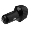 DELTACO USBC-CAR120, Autonabíječka 1x USB-C/USB-A