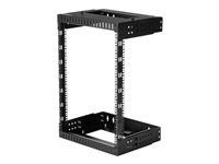 15U Adjustable Rack - Rozvaděč stojanový - montáž na stěnu - černá - 15U - 19"
