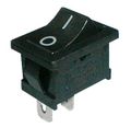 Přepínač kolébkový 2pol./2pin ON-OFF 250V/6A černá 0-I