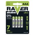 Baterie AAA (R03) alkalická RAVER 4ks
